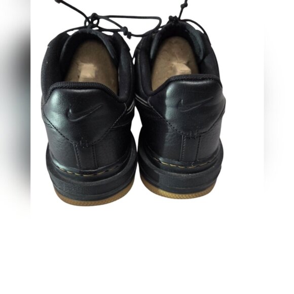 Nike Air Force 1 Luxe DB4109-001 Men's Black and Tan Sneakers - Picture 2 of 10